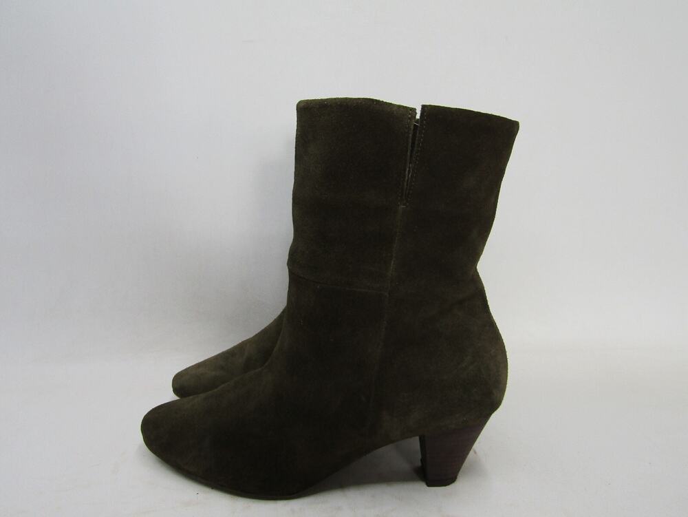 Free People Womens Size 38 EUR Green Suede Ankle Fashion Boots